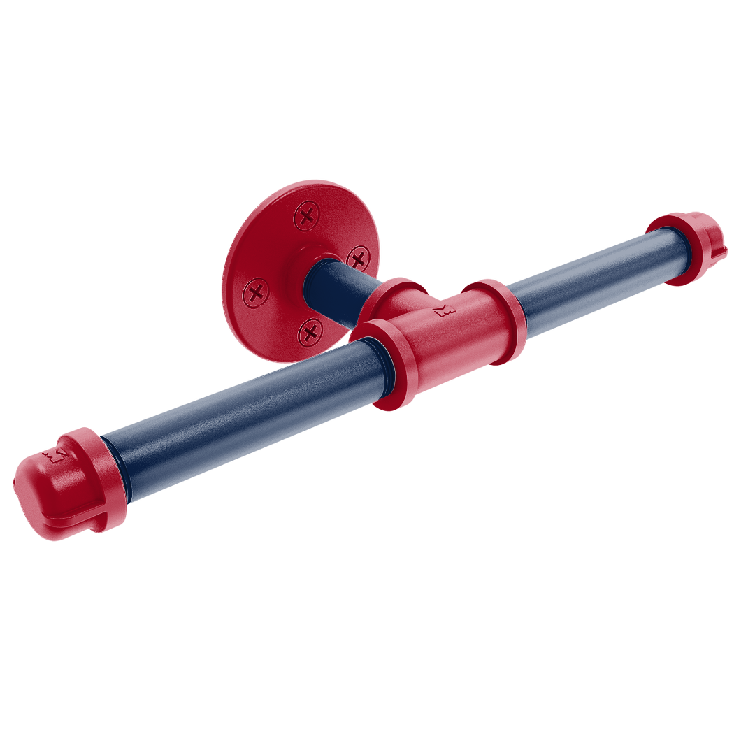 Collegiate Collection Double Roll Toilet Paper Holder Tucson Red and Blue Edition