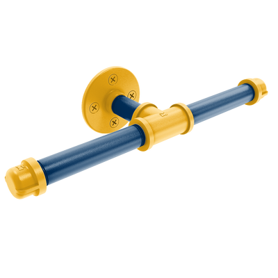 Collegiate Collection Double Roll Toilet Paper Holder Bay Area Blue and Gold Edition