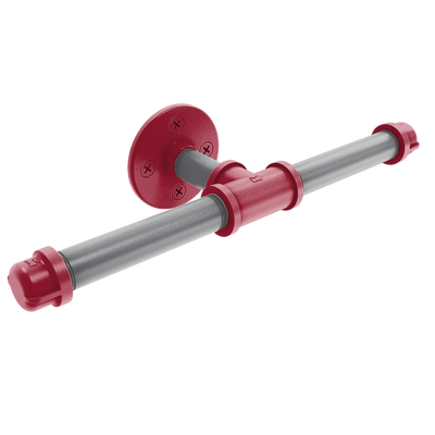 Collegiate Collection Double Roll Toilet Paper Holder Pullman Crimson and Gray Edition
