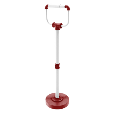 Collegiate Collection Freestanding Toilet Tissue Stand Silicon Valley Red and White Edition