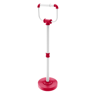 Collegiate Collection Freestanding Toilet Tissue Stand Salt Lake Red and White Edition