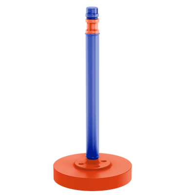 Collegiate Collection Countertop Paper Towel Stand Swamp Blue and Orange Edition