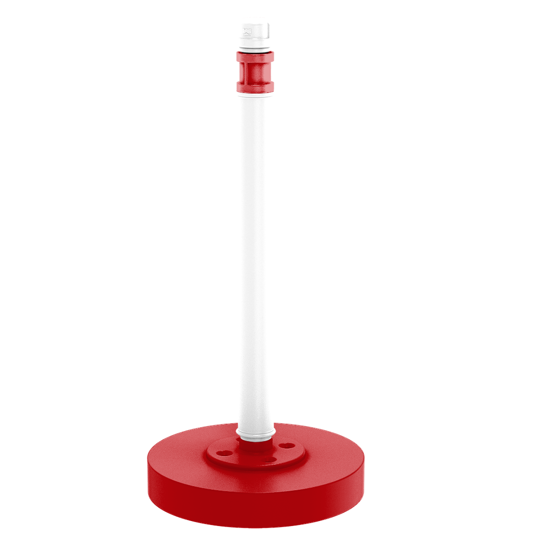 Collegiate Collection Countertop Paper Towel Stand Badger State Red and White Edition