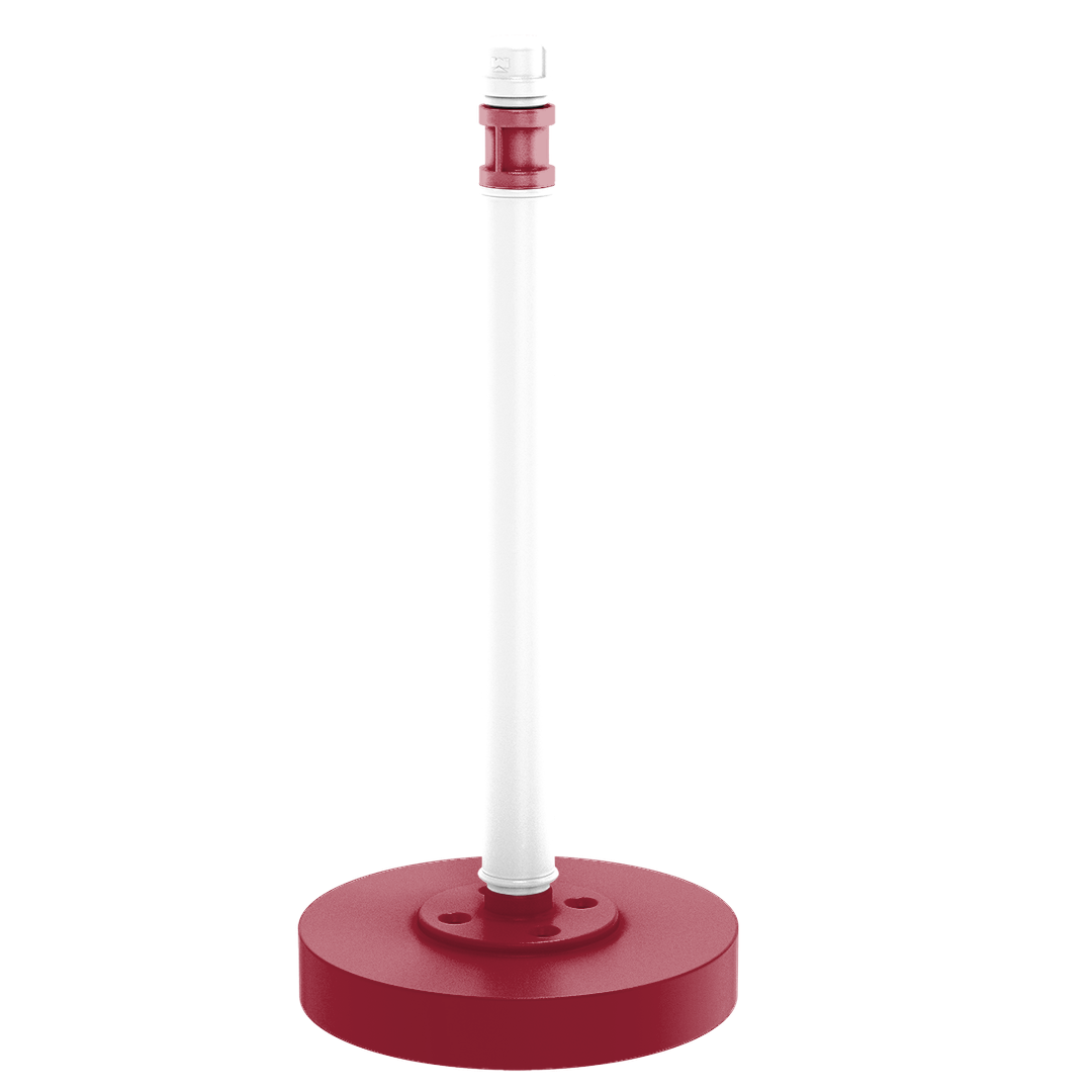 Collegiate Collection Countertop Paper Towel Stand Fayetteville Red and White Edition