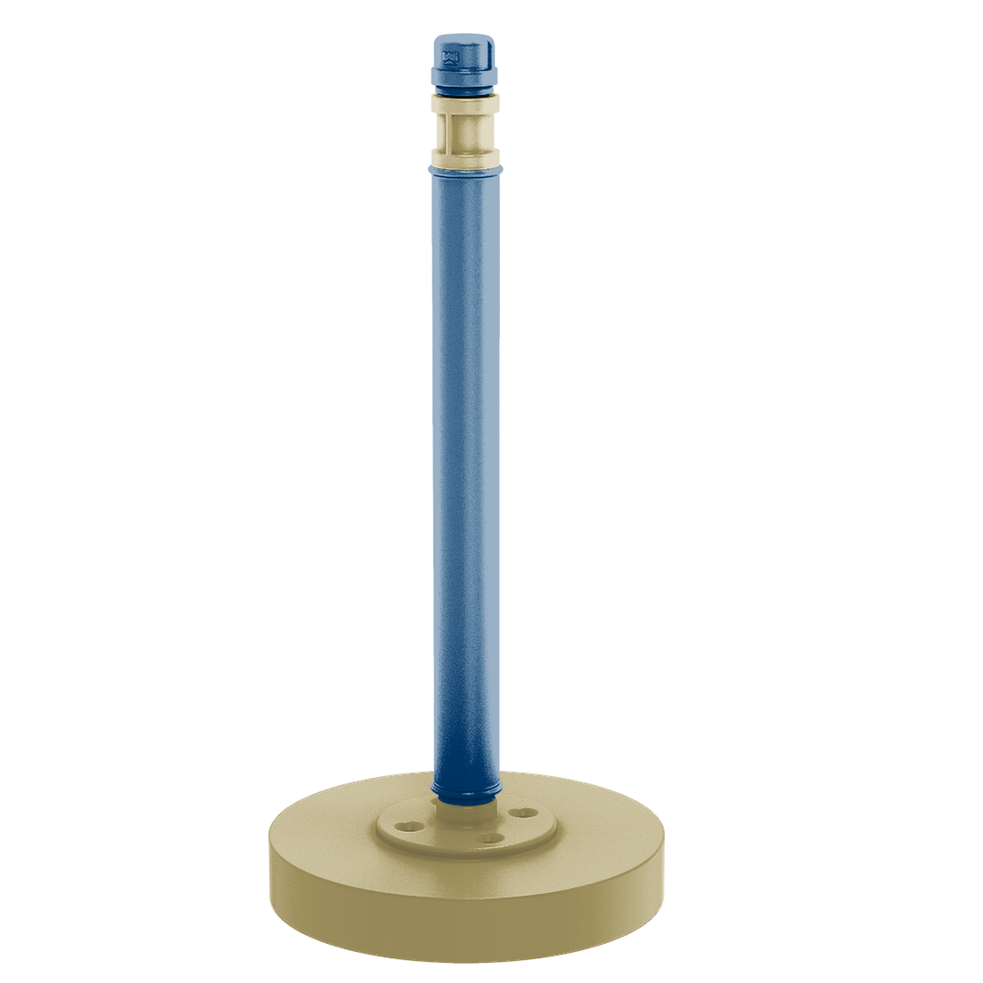 Collegiate Collection Countertop Paper Towel Stand Atlanta Gold and White Edition