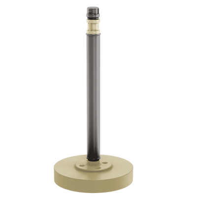 Collegiate Collection Countertop Paper Towel Stand Boulder Black and Gold Edition