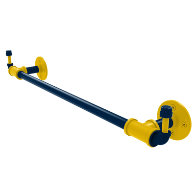 Collegiate Collection Towel Bar with Integrated Hooks Great Lakes Maize and Blue Edition