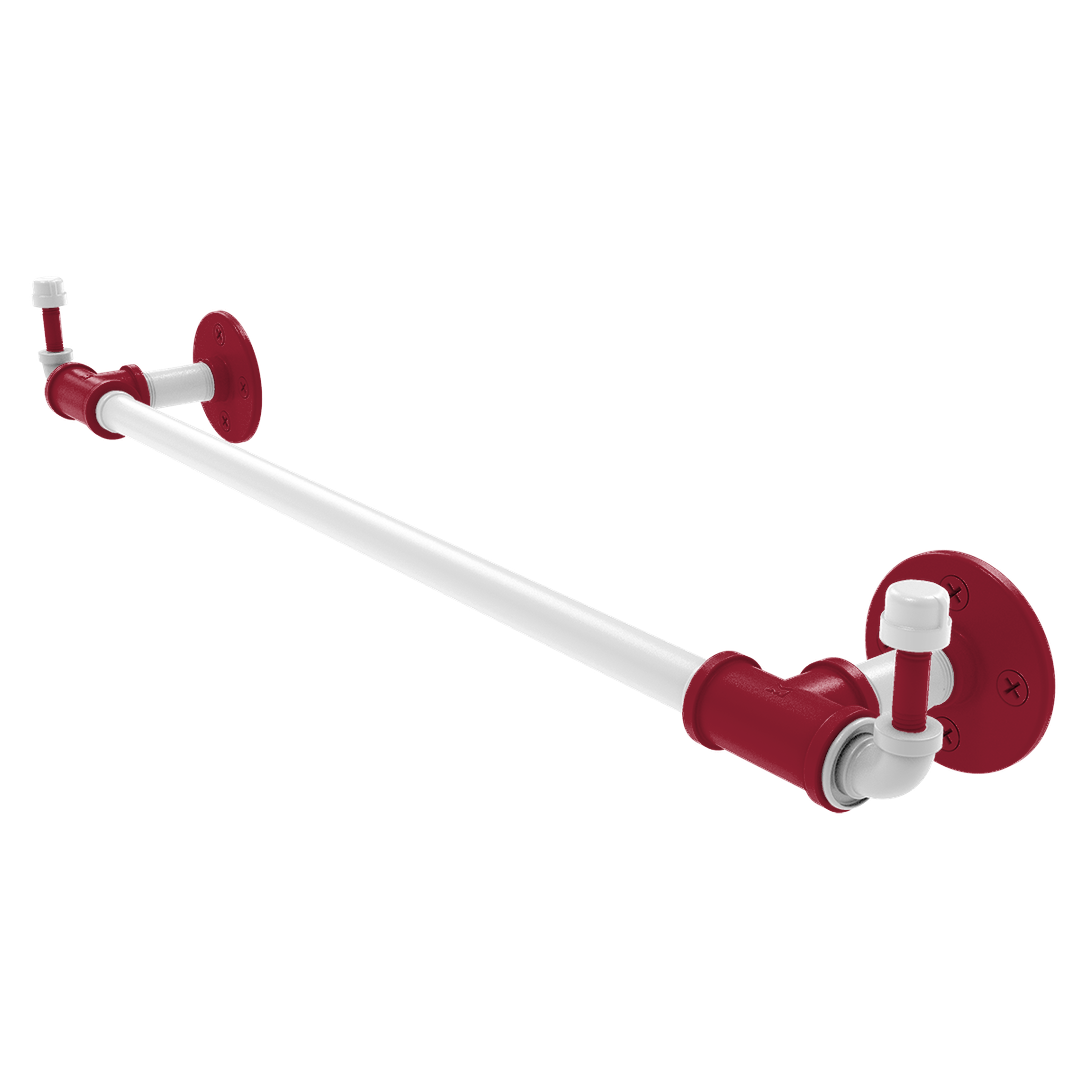 Collegiate Collection Towel Bar with Integrated Hooks Fayetteville Red and White Edition
