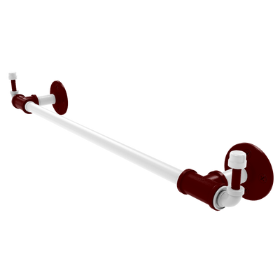 Collegiate Collection Towel Bar with Integrated Hooks College Station Maroon and White Edition