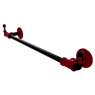 Collegiate Collection Towel Bar with Integrated Hooks Columbia Garnet and Black Edition
