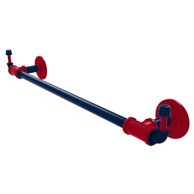 Collegiate Collection Towel Bar with Integrated Hooks Tucson Red and Blue Edition