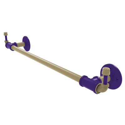 Collegiate Collection Towel Bar with Integrated Hooks Seattle Purple and Gold Edition