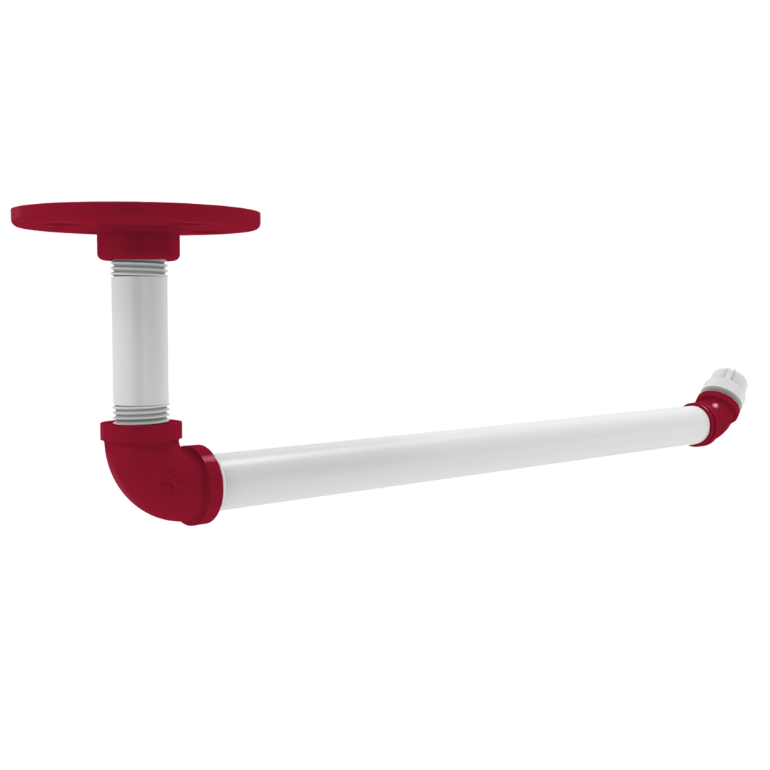 Collegiate Collection Under Cabinet Paper Towel Holder Tidewater Red and White Edition