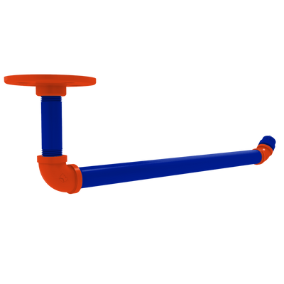 Collegiate Collection Under Cabinet Paper Towel Holder Swamp Blue and Orange Edition
