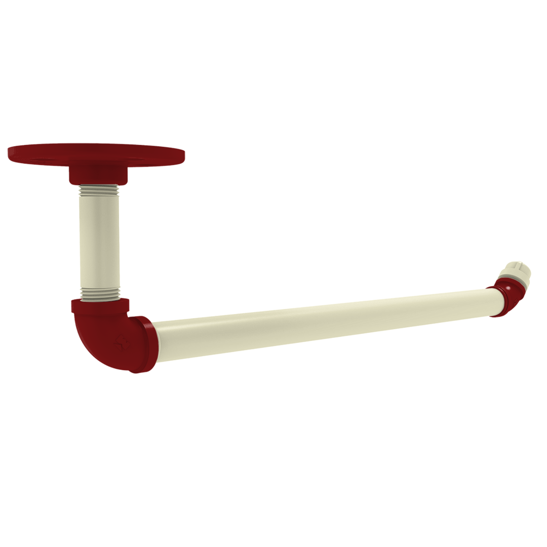 Collegiate Collection Under Cabinet Paper Towel Holder Norman Crimson and Cream Edition