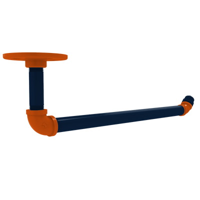 Collegiate Collection Under Cabinet Paper Towel Holder Plainsmen Blue and Orange Edition