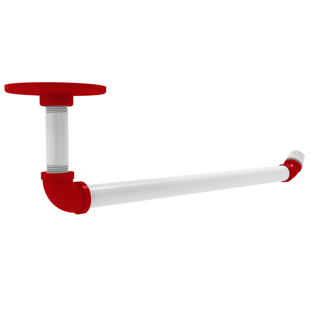 Collegiate Collection Under Cabinet Paper Towel Holder Badger State Red and White Edition