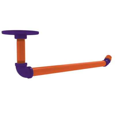 Collegiate Collection Under Cabinet Paper Towel Holder Foothills Orange and Purple Edition