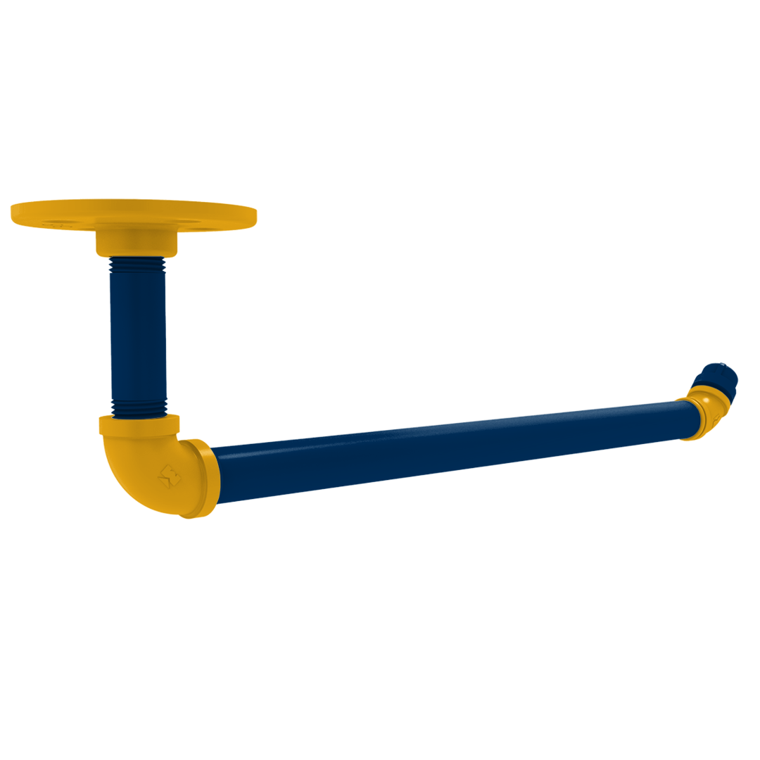 Collegiate Collection Under Cabinet Paper Towel Holder Bay Area Blue and Gold Edition