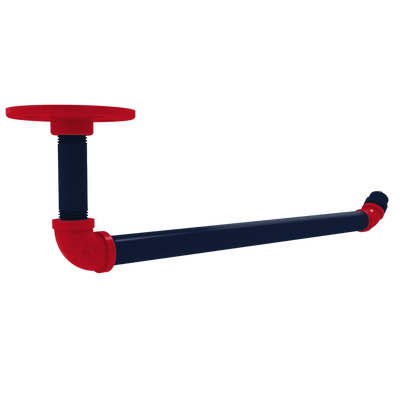 Collegiate Collection Under Cabinet Paper Towel Holder Oxford Red and Navy Edition