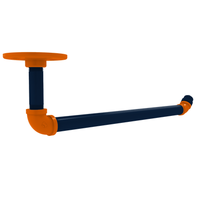 Collegiate Collection Under Cabinet Paper Towel Holder Upstate New York Orange and Navy Edition