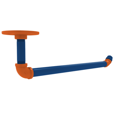 Collegiate Collection Under Cabinet Paper Towel Holder Treasure Valley Blue and Orange Edition