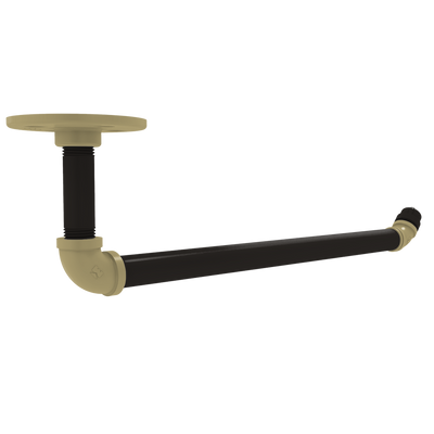 Collegiate Collection Under Cabinet Paper Towel Holder Boulder Black and Gold Edition