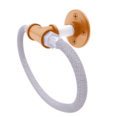 Collegiate Collection Towel Ring with Stainless Steel Braided Ring Austin Game Day Edition