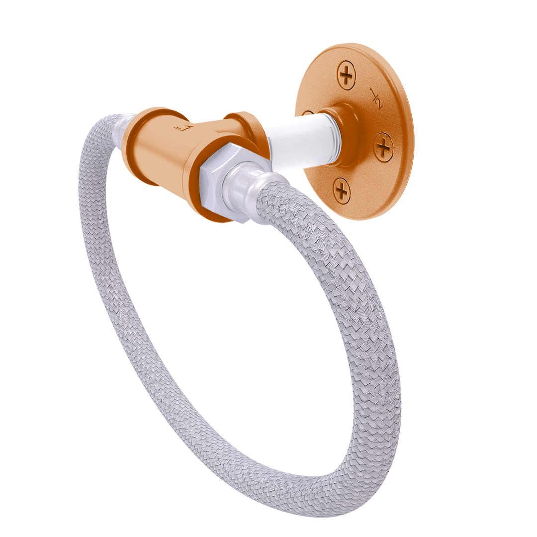 Collegiate Collection Towel Ring with Stainless Steel Braided Ring Austin Game Day Edition