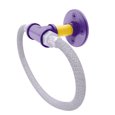 Collegiate Collection Towel Ring with Stainless Steel Braided Ring Bayou Bold Edition