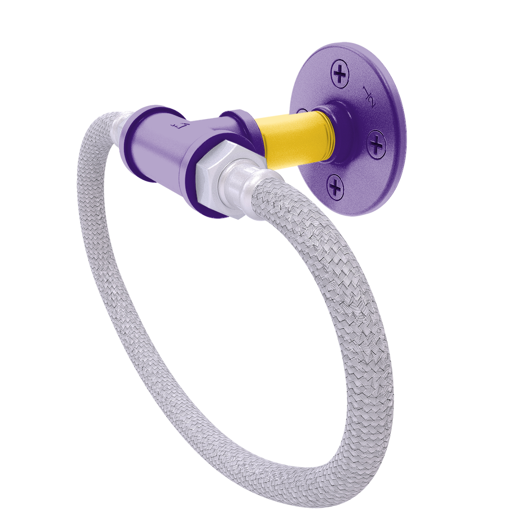 Collegiate Collection Towel Ring with Stainless Steel Braided Ring Bayou Bold Edition