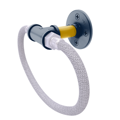 Collegiate Collection Towel Ring with Stainless Steel Braided Ring South Bend Game Day Edition