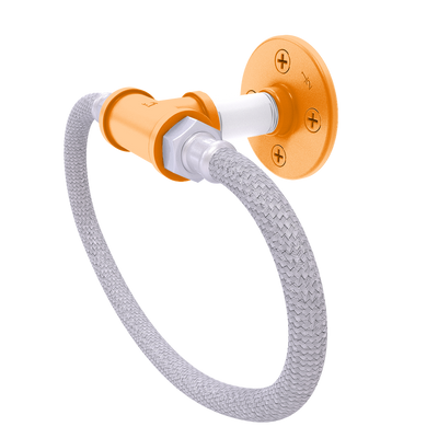 Collegiate Collection Towel Ring with Stainless Steel Braided Ring Knoxville Game Day Edition