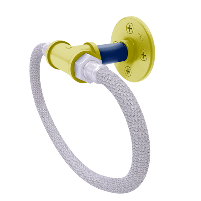Collegiate Collection Towel Ring with Stainless Steel Braided Ring Steel City Game Day Edition