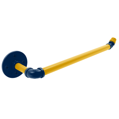 Collegiate Collection Wall Mounted Paper Towel Holder Mountaineer State Blue and Gold Edition