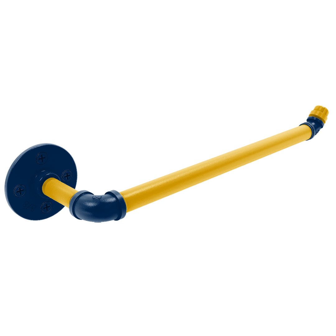 Collegiate Collection Wall Mounted Paper Towel Holder Mountaineer State Blue and Gold Edition