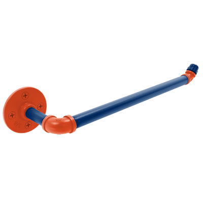 Collegiate Collection Wall Mounted Paper Towel Holder Charlottesville Orange and Blue Edition