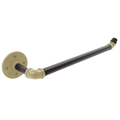 Collegiate Collection Wall Mounted Paper Towel Holder Boulder Black and Gold Edition