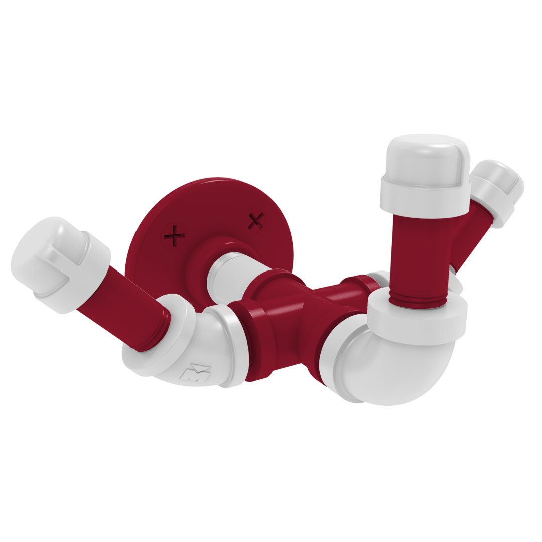 Collegiate Collection Triple Hook Tidewater Red and White Edition