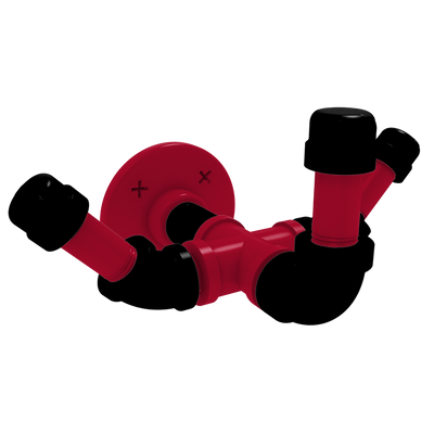 Collegiate Collection Triple Hook Athens Red and Black Edition