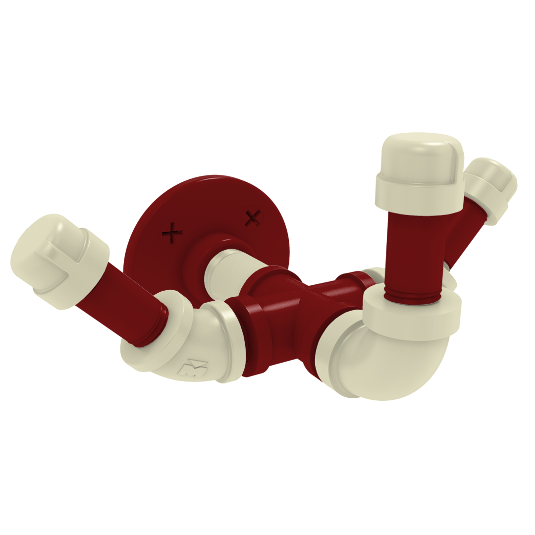 Collegiate Collection Triple Hook Norman Crimson and Cream Edition