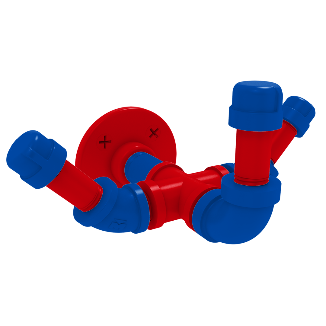 Collegiate Collection Triple Hook Lawrence Blue and Crimson Edition