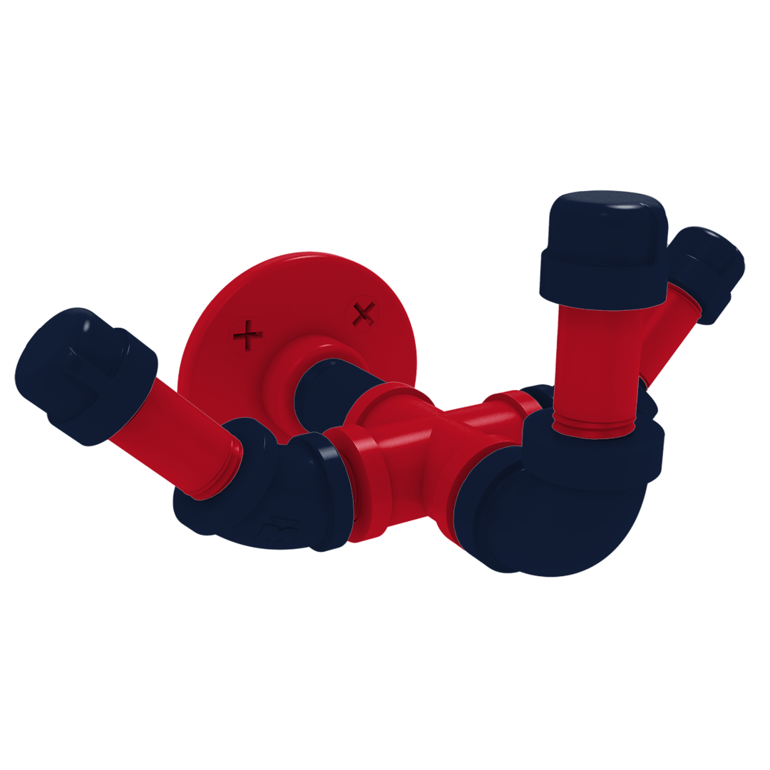 Collegiate Collection Triple Hook Oxford Red and Navy Edition