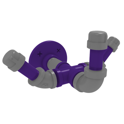 Collegiate Collection Triple Hook Flint Hills Purple and Silver Edition