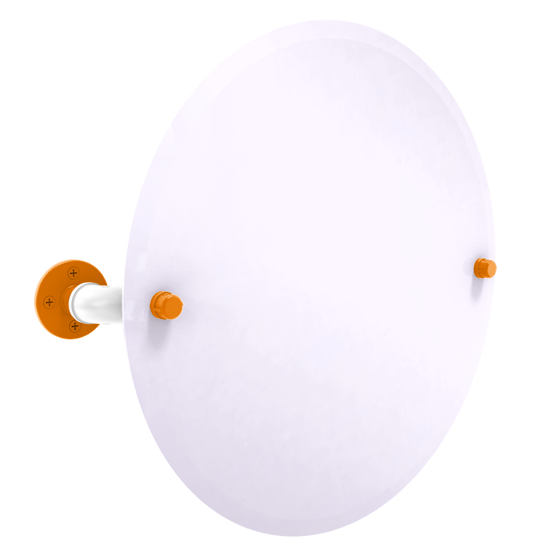 Collegiate Collection Frameless Oval Wall Mounted Tilt Mirror Knoxville Game Day Edition