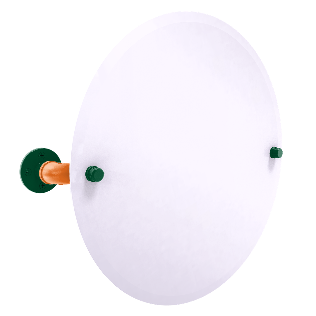 Collegiate Collection Frameless Oval Wall Mounted Tilt Mirror South Beach Game Day Edition