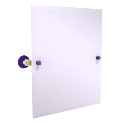 Collegiate Collection Frameless Rectangular Wall Mounted Tilt Mirror Seattle Purple and Gold Edition