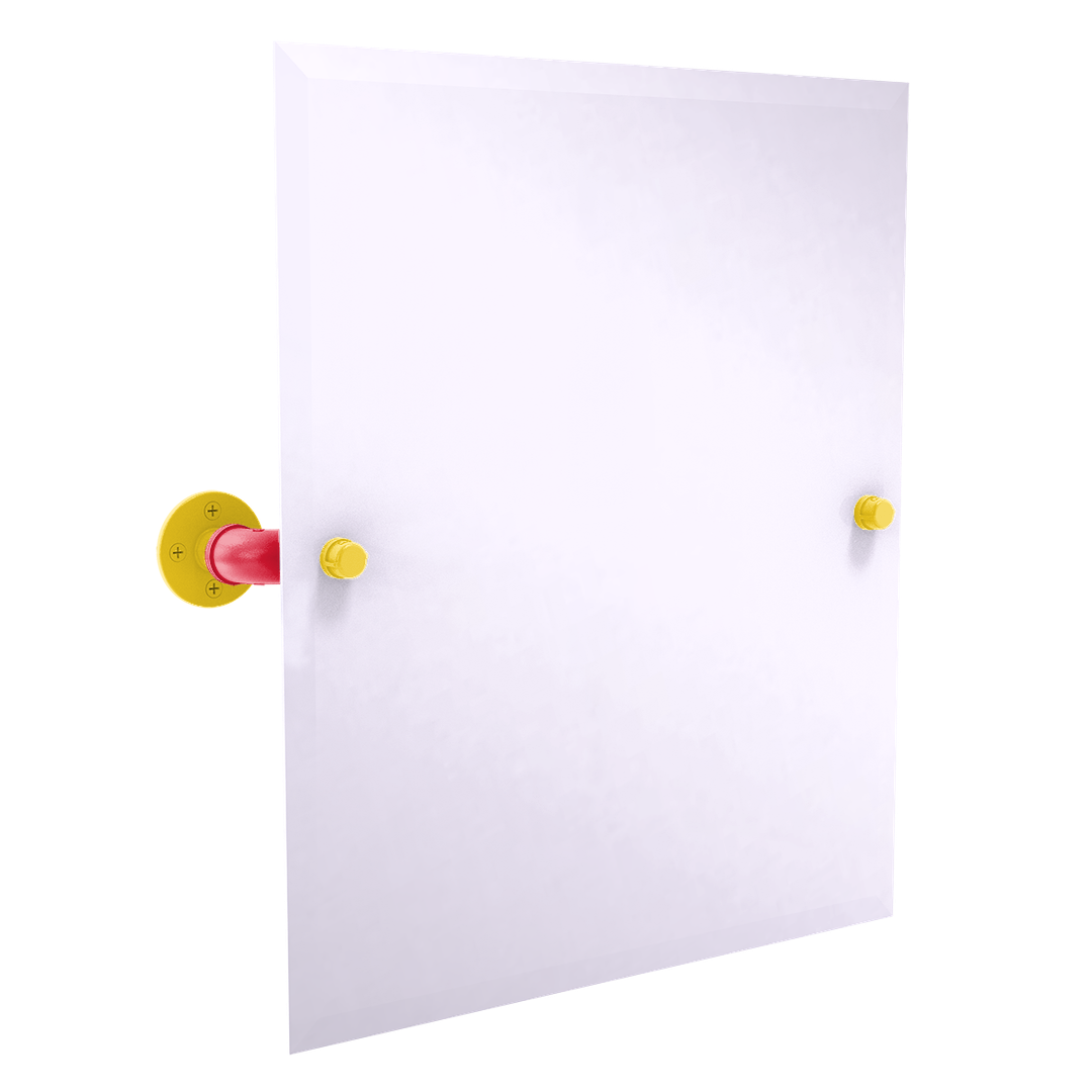 Collegiate Collection Frameless Rectangular Wall Mounted Tilt Mirror Chesapeake Red Black and Gold Edition