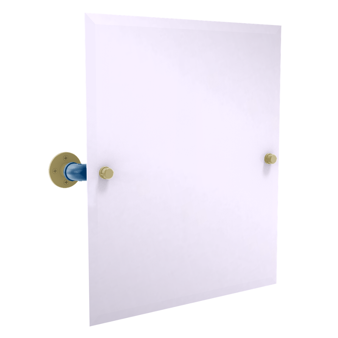 Collegiate Collection Frameless Rectangular Wall Mounted Tilt Mirror Atlanta Gold and White Edition