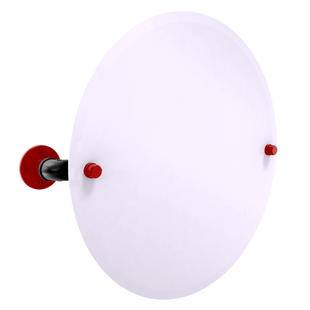 Collegiate Collection Frameless Round Wall Mounted Tilt Mirror Derby City Game Day Edition